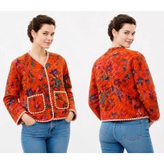 velvet quilted jacket